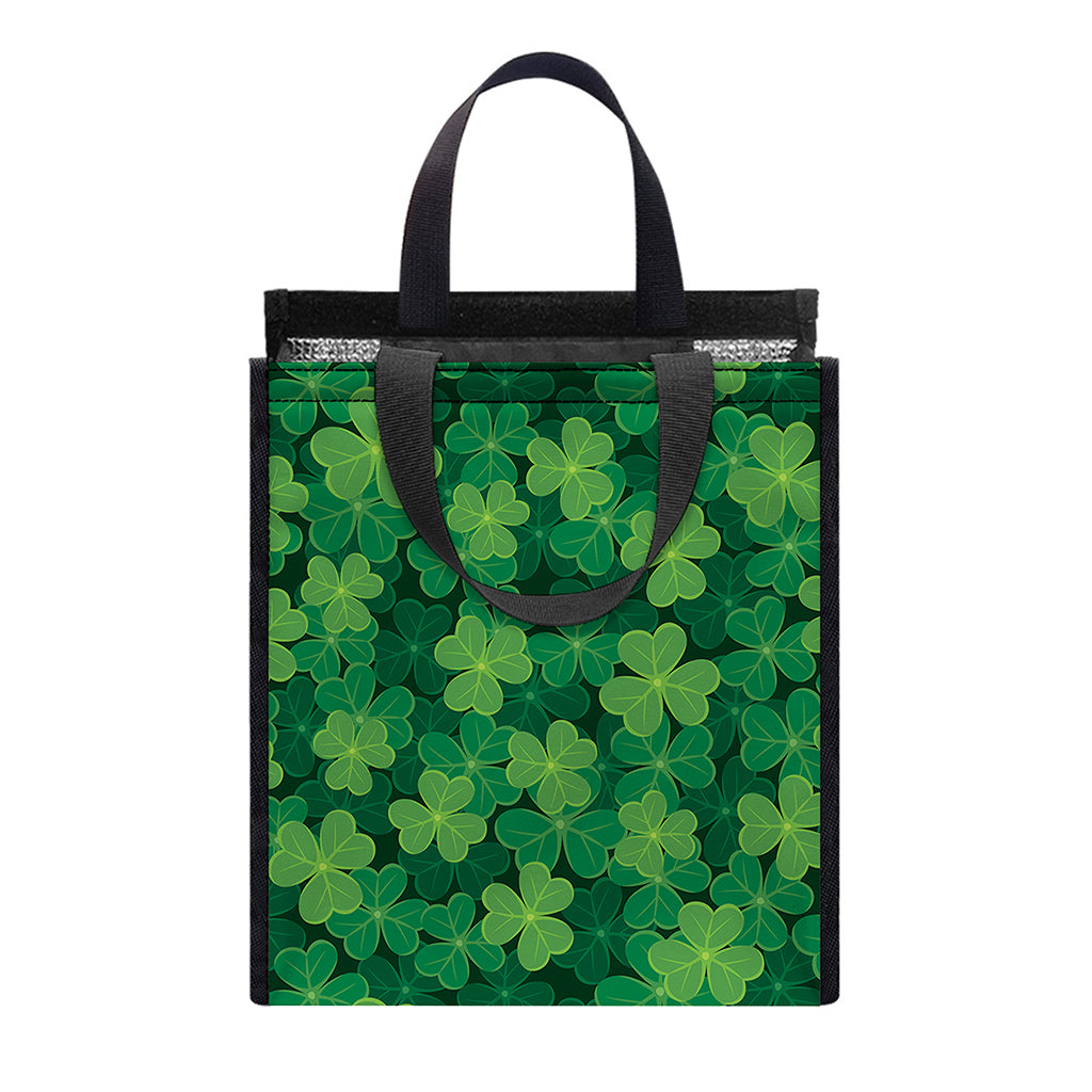 Irish Clover Saint Patrick's Day Print Insulated Lunch Tote