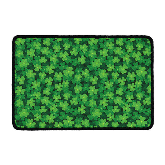 Irish Clover Saint Patrick's Day Print Kitchen Mat