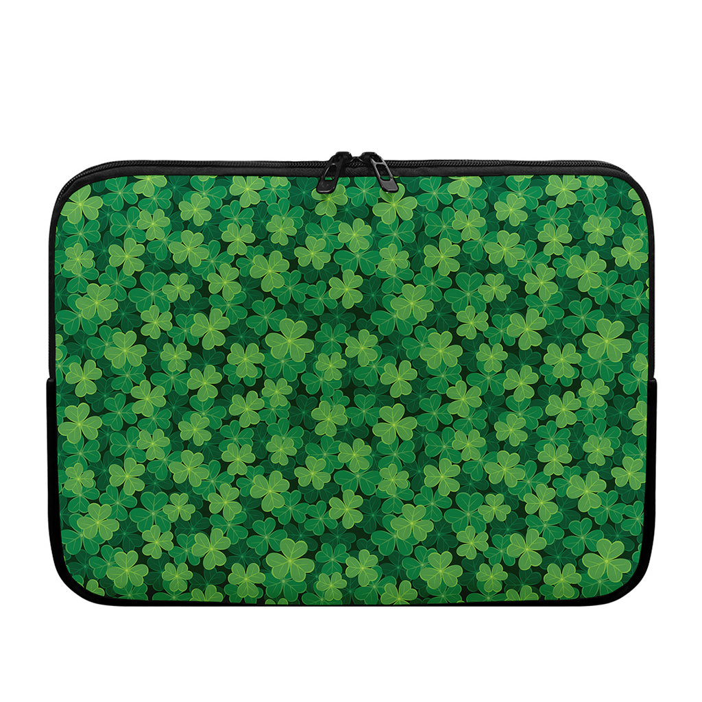Irish Clover Saint Patrick's Day Print Laptop Sleeve