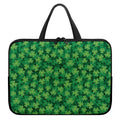 Irish Clover Saint Patrick's Day Print Laptop Sleeve With Handle