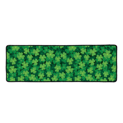 Irish Clover Saint Patrick's Day Print Long Kitchen Mat
