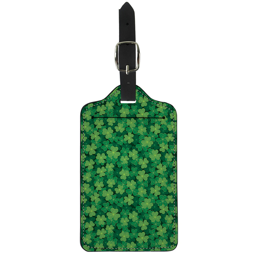 Irish Clover Saint Patrick's Day Print Luggage Tag