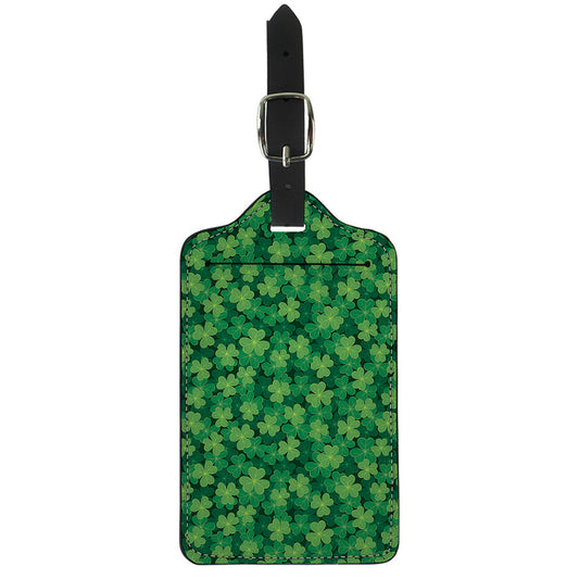 Irish Clover Saint Patrick's Day Print Luggage Tag