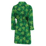 Irish Clover Saint Patrick's Day Print Men's Bathrobe