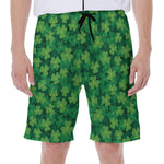 Irish Clover Saint Patrick's Day Print Men's Beach Shorts