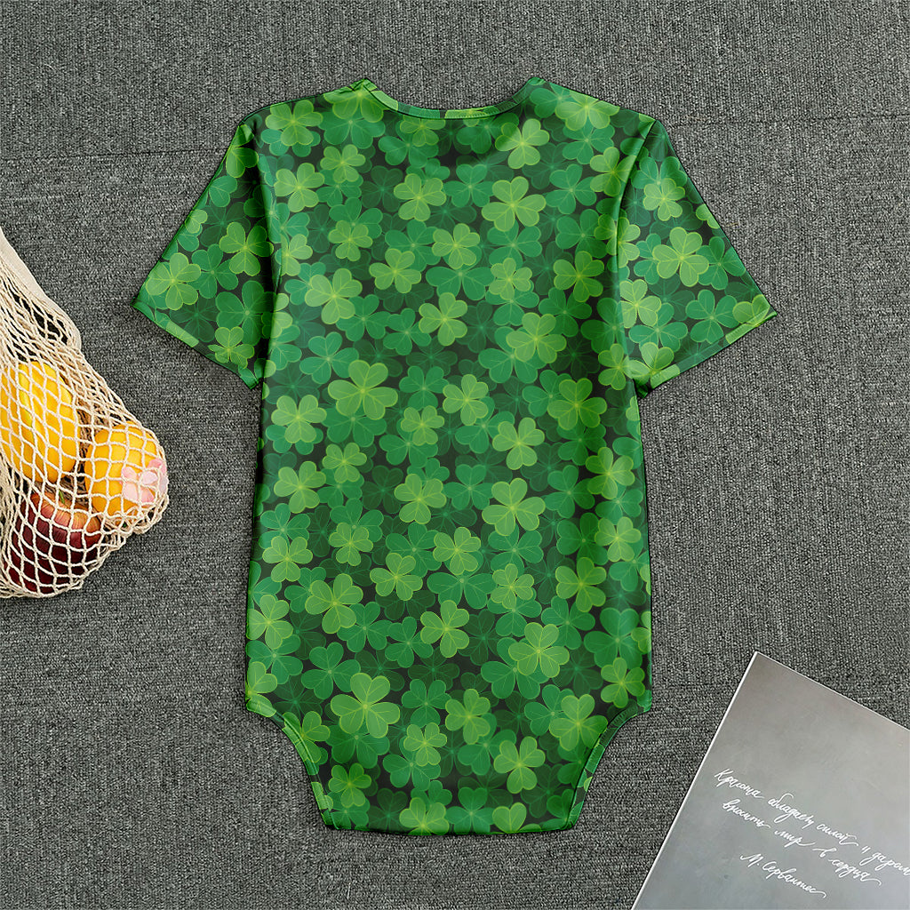 Irish Clover Saint Patrick's Day Print Men's Bodysuit