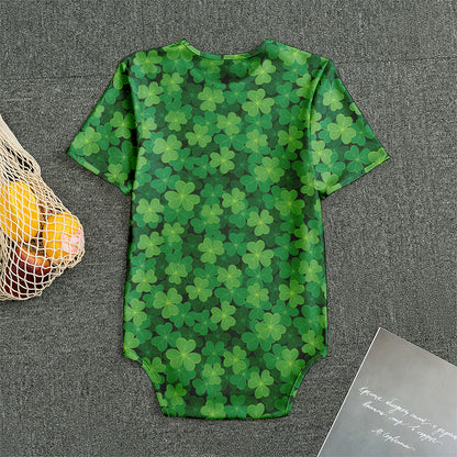 Irish Clover Saint Patrick's Day Print Men's Bodysuit