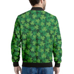 Irish Clover Saint Patrick's Day Print Men's Bomber Jacket