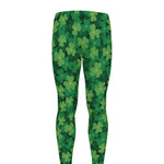 Irish Clover Saint Patrick's Day Print Men's leggings