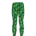 Irish Clover Saint Patrick's Day Print Men's leggings