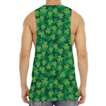Irish Clover Saint Patrick's Day Print Men's Muscle Tank Top
