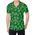 Irish Clover Saint Patrick's Day Print Men's Shirt