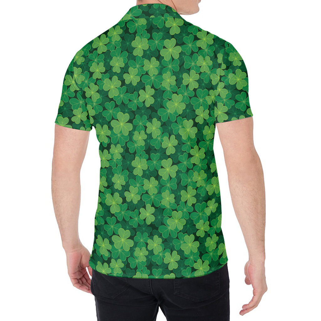 Irish Clover Saint Patrick's Day Print Men's Shirt