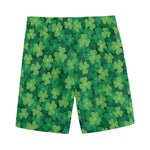 Irish Clover Saint Patrick's Day Print Men's Sports Shorts