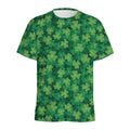 Irish Clover Saint Patrick's Day Print Men's Athletic T-Shirt