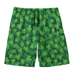Irish Clover Saint Patrick's Day Print Men's Swim Trunks