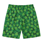 Irish Clover Saint Patrick's Day Print Men's Swim Trunks