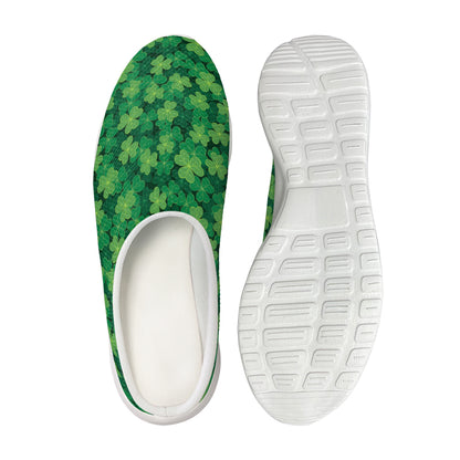 Irish Clover Saint Patrick's Day Print Mesh Casual Shoes
