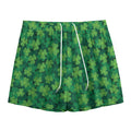 Irish Clover Saint Patrick's Day Print Mesh Shorts