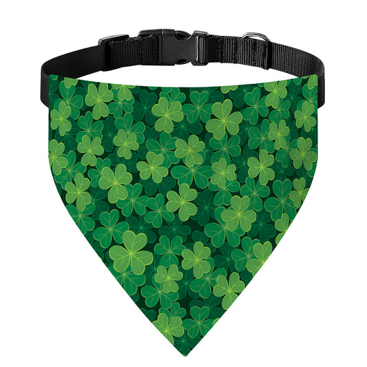 Irish Clover Saint Patrick's Day Print Over The Collar Dog Bandana