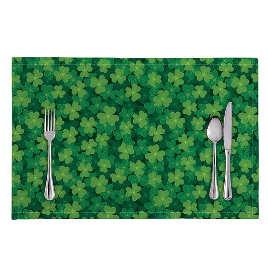 Irish Clover Saint Patrick's Day Print Placemat