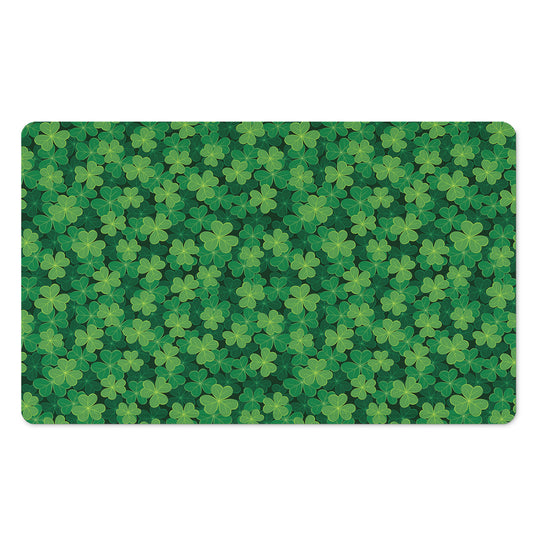 Irish Clover Saint Patrick's Day Print Polyester Doormat