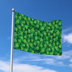 Irish Clover Saint Patrick's Day Print Polyester Flag