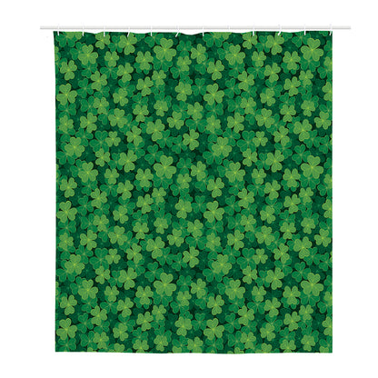 Irish Clover Saint Patrick's Day Print Polyester Shower Curtain
