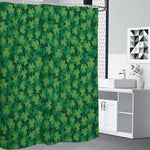 Irish Clover Saint Patrick's Day Print Premium Shower Curtain
