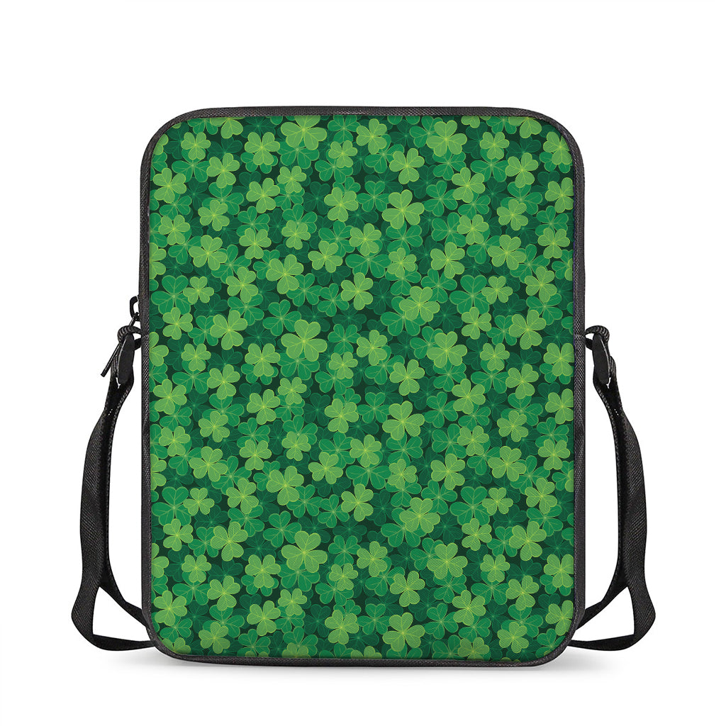 Irish Clover Saint Patrick's Day Print Rectangular Crossbody Bag