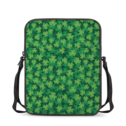 Irish Clover Saint Patrick's Day Print Rectangular Crossbody Bag