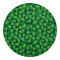 Irish Clover Saint Patrick's Day Print Round Blanket