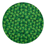 Irish Clover Saint Patrick's Day Print Round Blanket