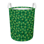 Irish Clover Saint Patrick's Day Print Round Laundry Basket