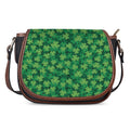 Irish Clover Saint Patrick's Day Print Saddle Bag
