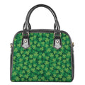 Irish Clover Saint Patrick's Day Print Shoulder Handbag