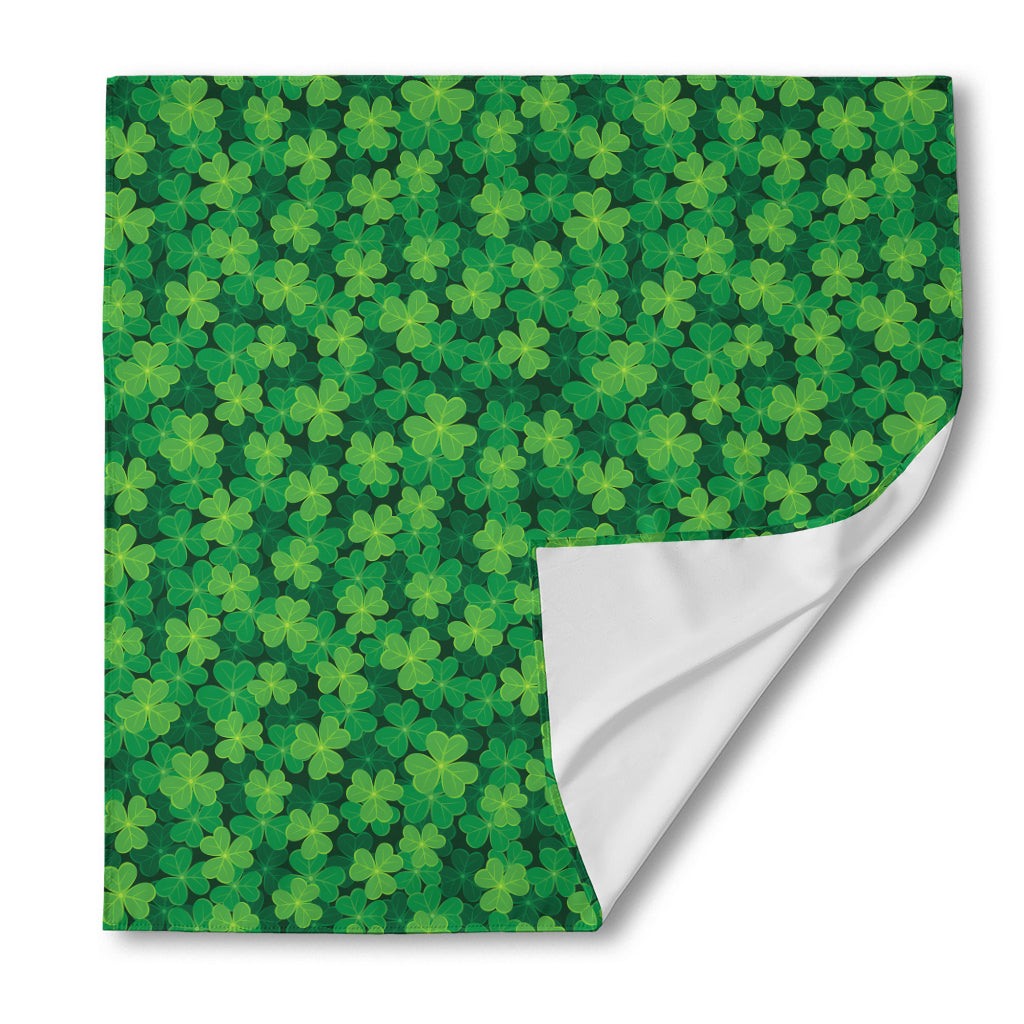 Irish Clover Saint Patrick's Day Print Silk Bandana