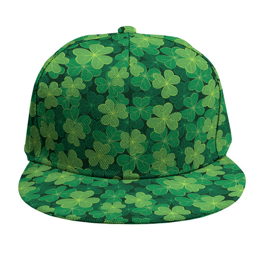 Irish Clover Saint Patrick's Day Print Snapback Cap