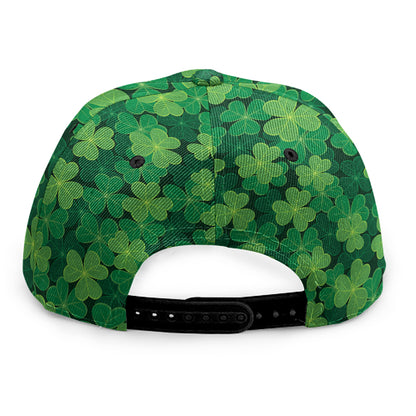 Irish Clover Saint Patrick's Day Print Snapback Cap