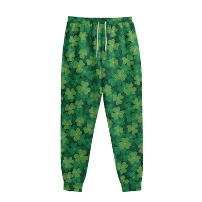 Irish Clover Saint Patrick's Day Print Sweatpants