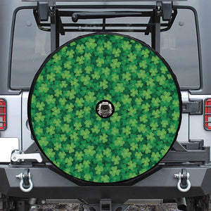 Irish Clover Saint Patrick's Day Print Tire Cover With Camera Hole