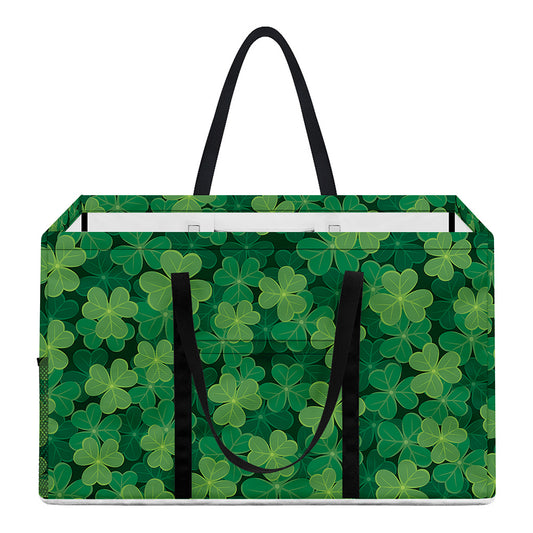 Irish Clover Saint Patrick's Day Print Utility Tote Bag