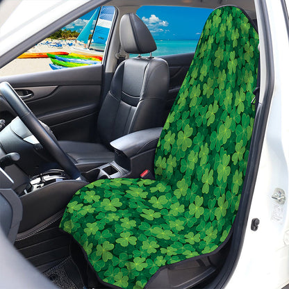 Irish Clover Saint Patrick's Day Print Waterproof Car Seat Cover