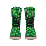 Irish Clover Saint Patrick's Day Print Winter Boots