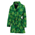 Irish Clover Saint Patrick's Day Print Women's Bathrobe