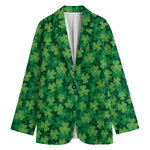 Irish Clover Saint Patrick's Day Print Women's Blazer
