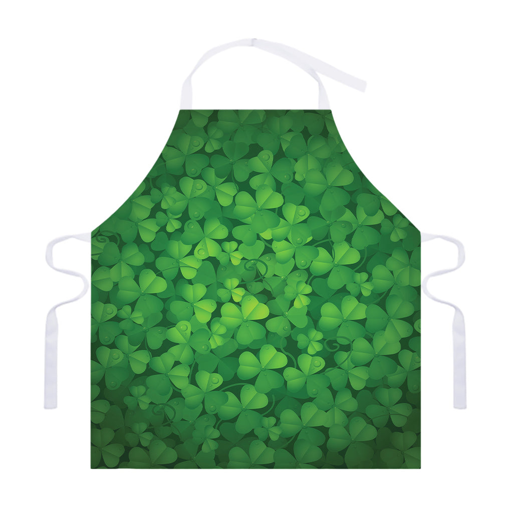 Irish Clover St. Patrick's Day Print Adjustable Apron