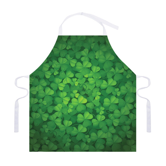 Irish Clover St. Patrick's Day Print Adjustable Apron