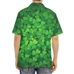 Irish Clover St. Patrick's Day Print Aloha Shirt