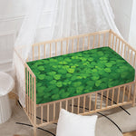 Irish Clover St. Patrick's Day Print Baby Crib Sheet
